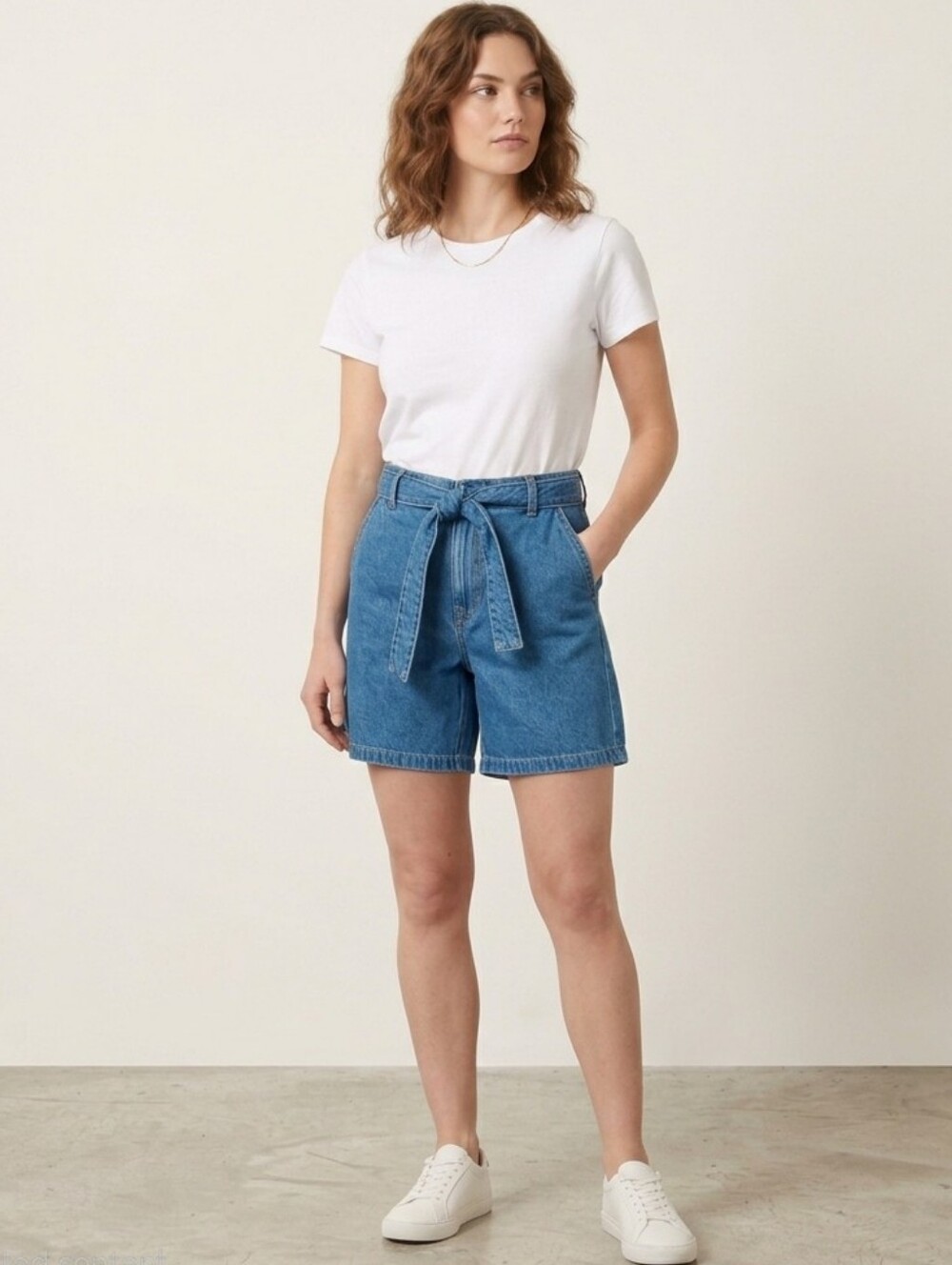 Tommy Hilfiger High Rise Denim Short Size 14 New